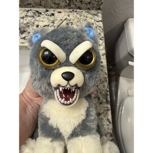 Feisty Pets Sammy Suckerpunch Gray Wolf Plush 9" Stuffed Animal Husky Dog 2017